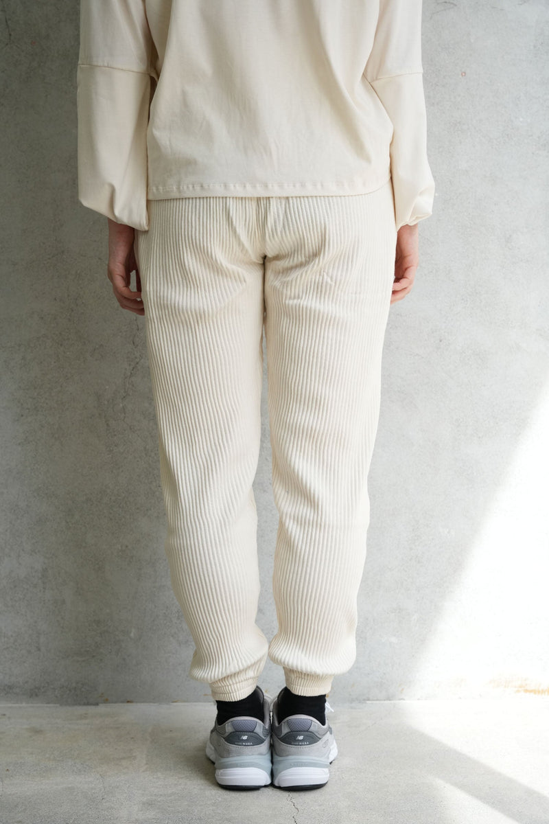 SWEAT PANTS -OFF WHITE-