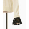 Detachable Embroidery Cuff Knitted Cardigan-black-