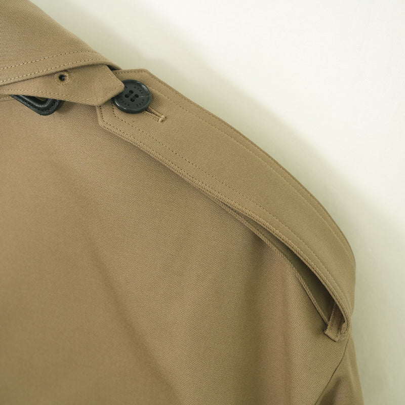 CROPPED TRENCH COAT/BIG FIT-BEIGE-