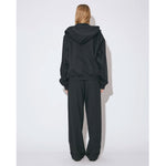 compact double jersey zip up parka-gray-