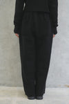 KNIT ESSENTIAL PANTS -BLACK-