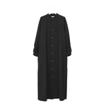 MAXI SHIRT DRESS-CHARCOAL-