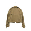 CROPPED TRENCH COAT/BIG FIT-BEIGE-