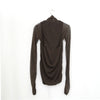 SHEER TWIST BACK TOP-BLACK-