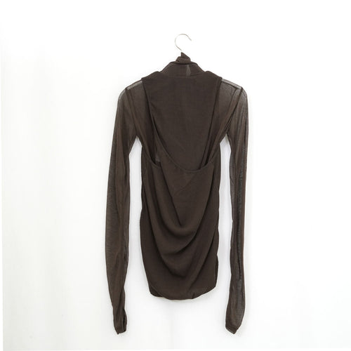 SHEER TWIST BACK TOP-T.MORO-