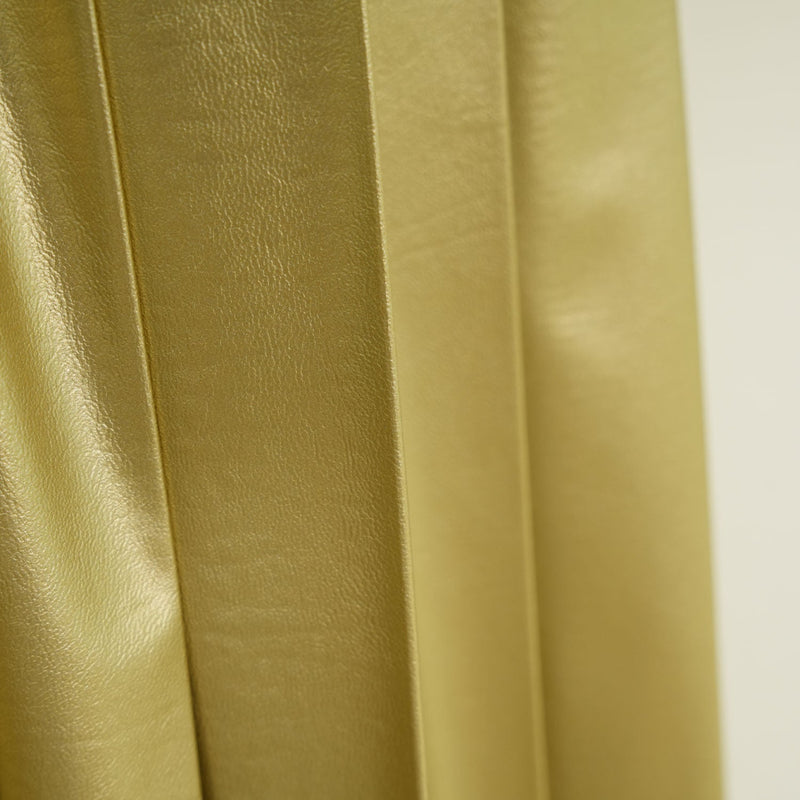 フェイクレザープリーツスカート-GOLD-