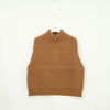 RIBBED KNIT WOOL VEST