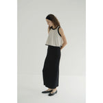 PILE FLARE TANK TOPS -BROWN-