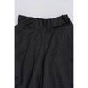 Drape Front Sweat Pants-BLACK-