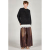 Mink-Processed Knit -BROWN-