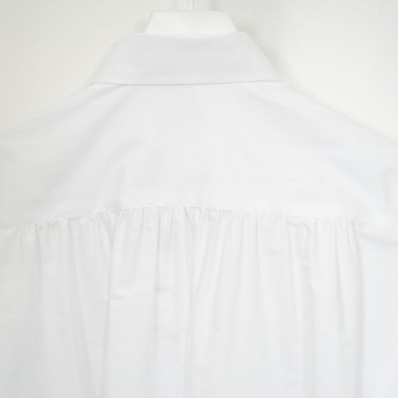 ブロードギャザーシャツ-WHITE-