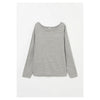 Plating Rib Layered Tee -WHITE×LT.GREY-