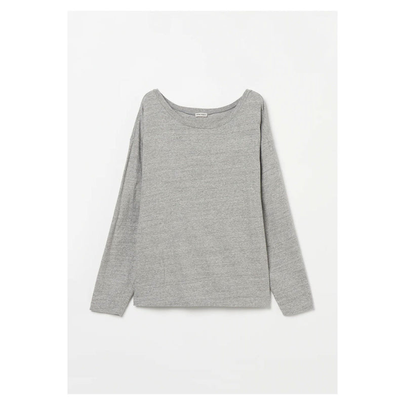 Plating Rib Layered Tee -WHITE×LT.GREY-