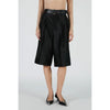 Organza Bermuda Pants-BLACK-