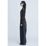 Hydride Sweat Denim Pants -BLACK×BLACK-