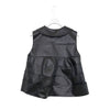 フェイクレザーブラウス-BLACK-