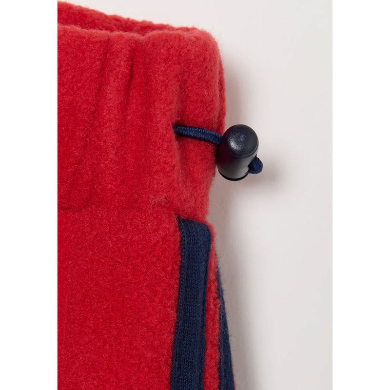 Fleece Loose Fit Track Pants -NAVY-