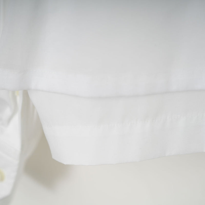 COTTON BALLOON SLEEVE BLOUSE-WHITE-