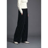 ALISON TROUSERS/ VELOUR SMOOTH -BLACK-