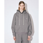 compact double jersey zip up parka-gray-