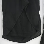 SHEER TWIST BACK TOP-BLACK-
