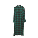 RAYON PLAID DRESS