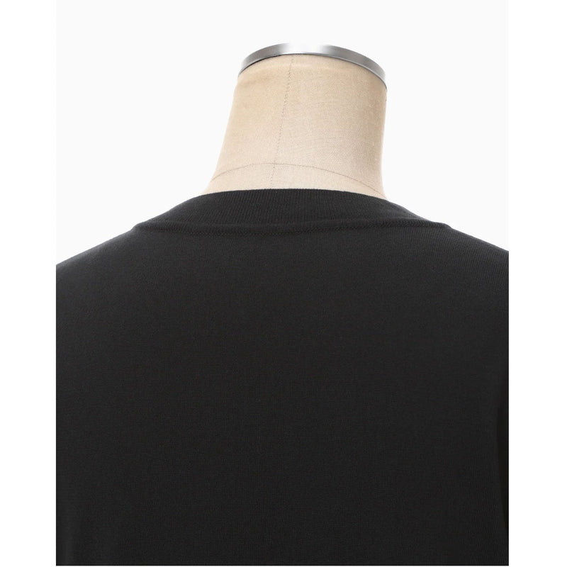 Detachable Embroidery Cuff Knitted Cardigan-black-