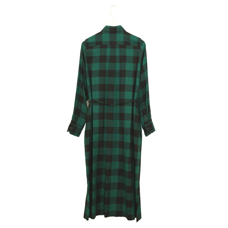 RAYON PLAID DRESS