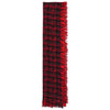 HOLED PLAID WOOL SCARF