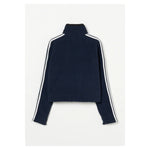 Fleece Tight Fit Track Jacket -DK.GREY-
