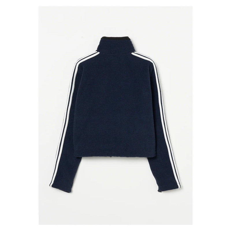 Fleece Tight Fit Track Jacket -DK.GREY-