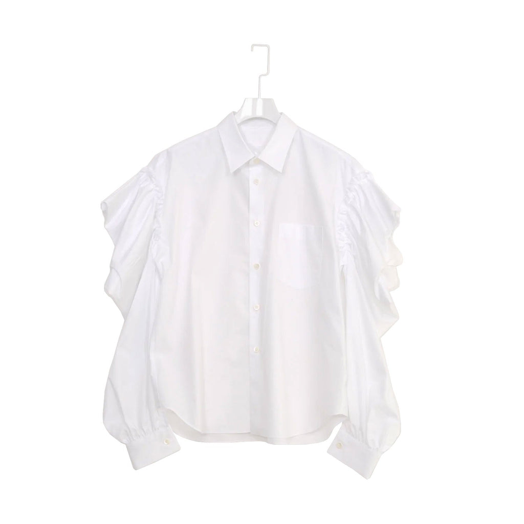 tao-tricot COMME des GARCONS ドレープスリーブシャツ