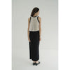 PILE FLARE TANK TOPS -BROWN-