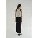 PILE FLARE TANK TOPS -BROWN-