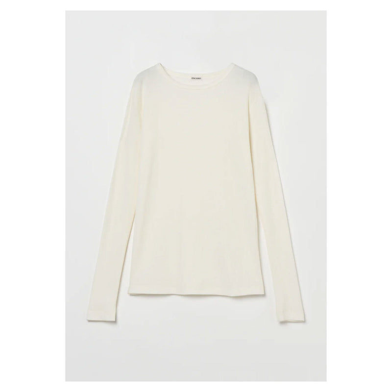 Plating Rib Layered Tee -WHITE×LT.GREY-