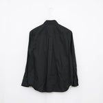 フラワーモチーフシャツ-BLACK×BLACK-