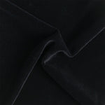 ALISON TROUSERS/ VELOUR SMOOTH -BLACK-