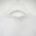 COTTON BALLOON SLEEVE BLOUSE-WHITE-