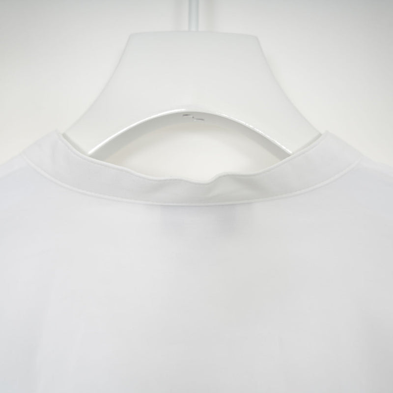 COTTON BALLOON SLEEVE BLOUSE-WHITE-