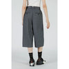Low-crotch Bermuda Pants-KHAKI-