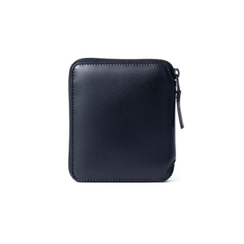 VERY BLACK FULL ZIP AROUND WALLET