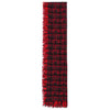 HOLED PLAID WOOL SCARF