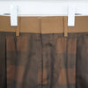 SHEER PLAID WIDE PANTS-C/BROWN-