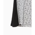 Floral Jacquard Fraise Stitch Dress - white