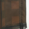 SHEER PLAID WIDE PANTS-C/BROWN-