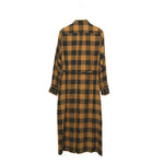 RAYON PLAID DRESS