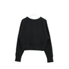 SLIT SLEEVE SWEAT -BLACK-