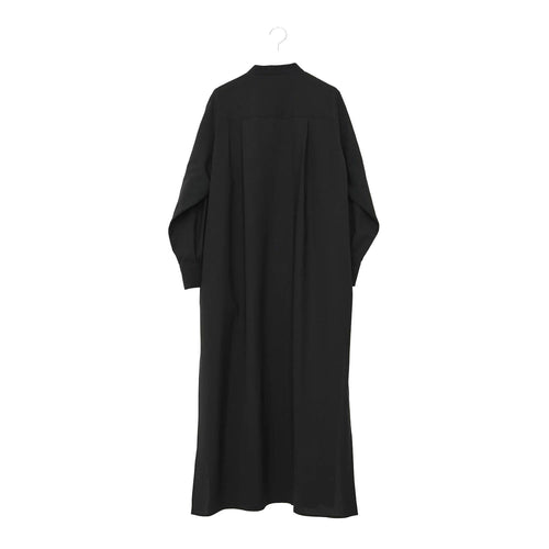 MAXI SHIRT DRESS-BLACK-