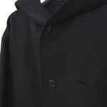 MELTON HOODED WORK COAT-COYOTE BROWN-