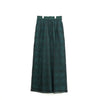 SHEER PLAID WIDE PANTS-C/BROWN-